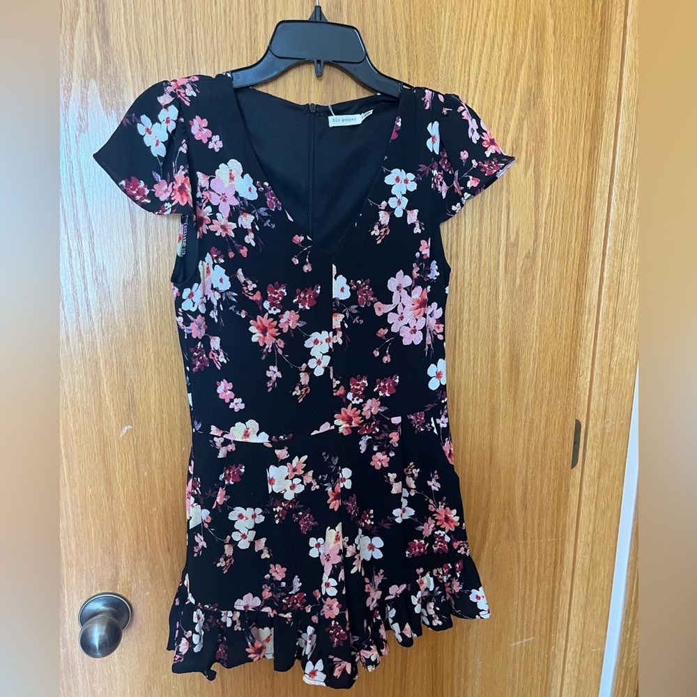 Blu pepper floral romper